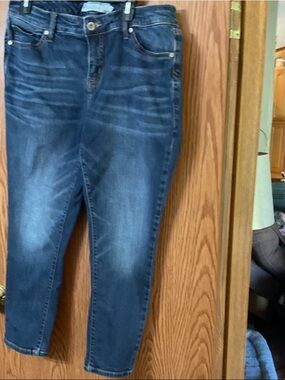 torrid Dark Blue Cropped Stretch Denim Jeans